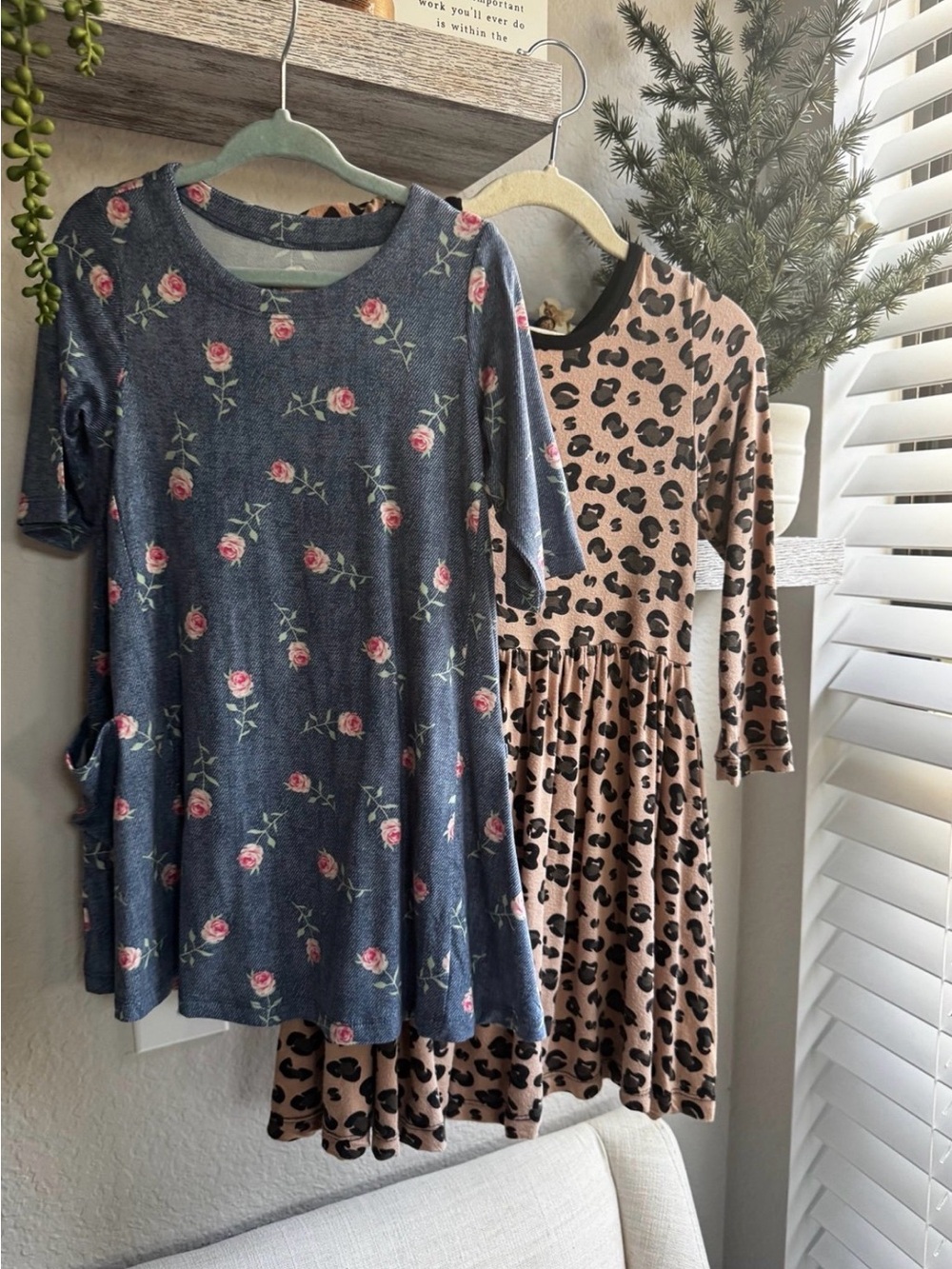 Kickee Pants Navy Floral Knit Dress with Pink Rose Print Bamboo Girls dresses